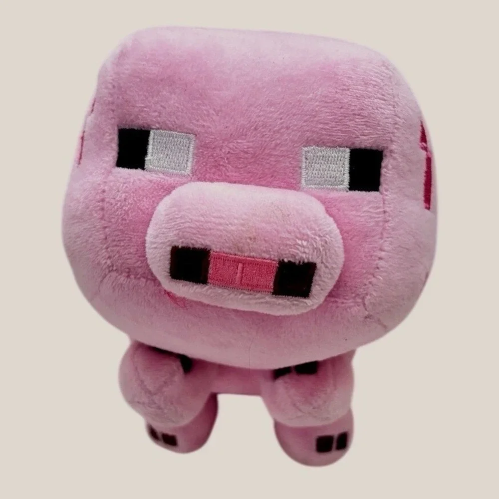 Minecraft Mojang Pig Plush Stuffed Animal 2014 Character Toy 6